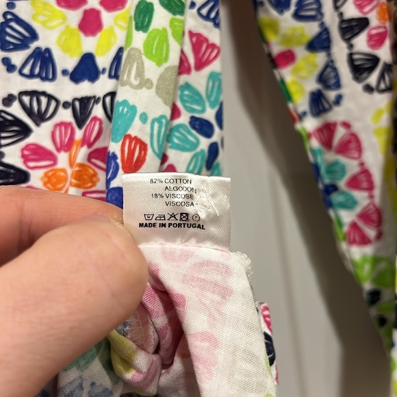 VILAGALLO Amina Dress Womens Multicolor Patchwork Size Large - Picture 9 of 9